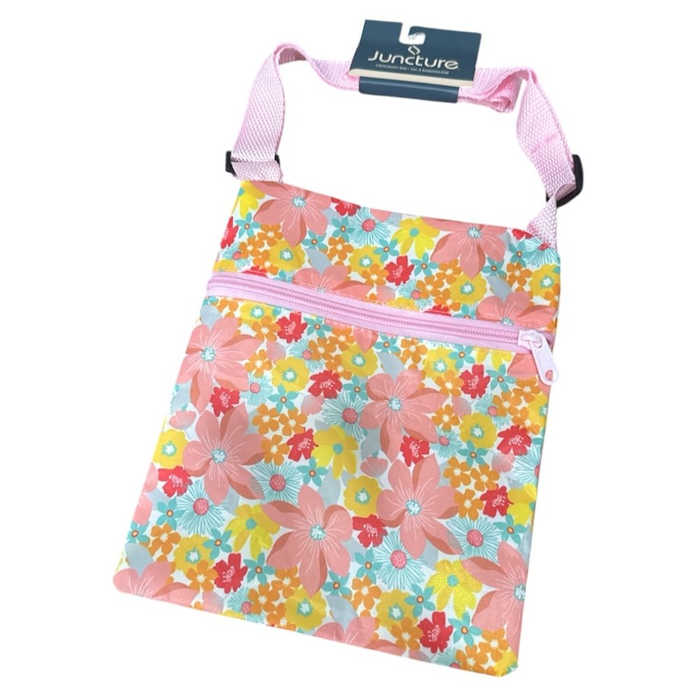 Juncture Floral Crossbody Bag - Pink and Yellow